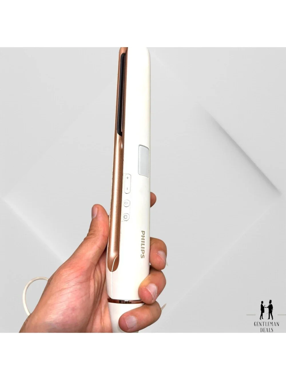 PHILIPS Chronus Negative Ion Straightening Hairdressing Splint Beige White